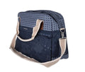 Basil Boheme Fahrrad Schultertasche, 18L, blau, wasserabweisend, böhmischer Print, Hook-On System, Reißverschluss, Reflektordetails, für E-Bikes geeignet