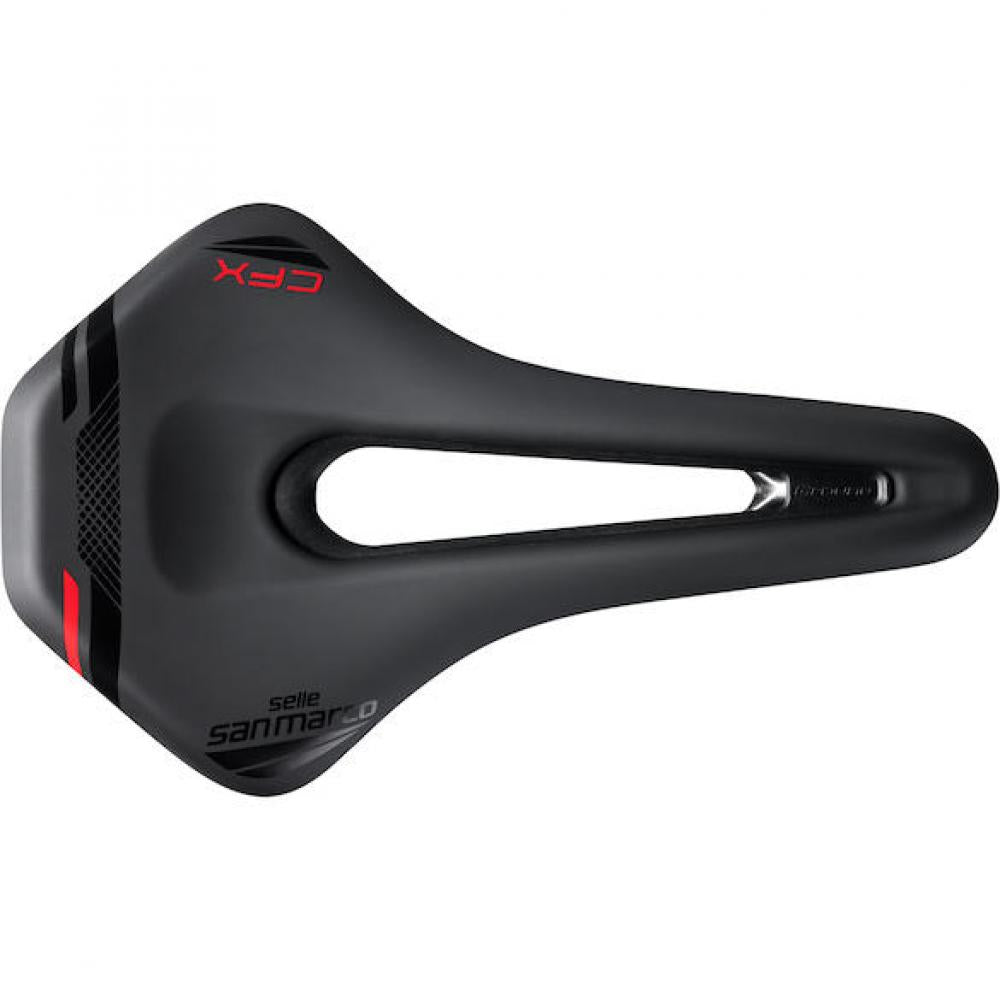 Selle San Marco Sattel Ground Carbon FX 155 x 255 mm Schwarz - leichter MTB-Performance-Sattel