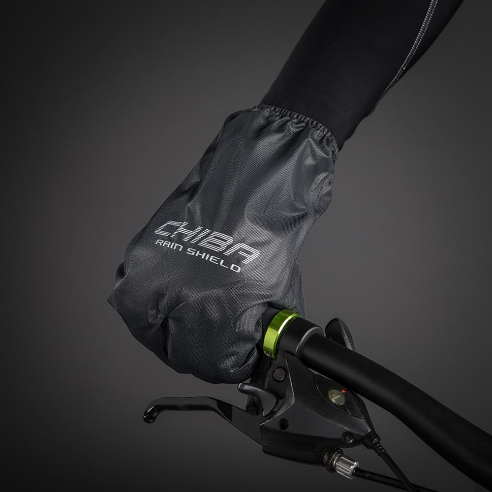 CHIBA Rain Shield Superlight - Lobster-Überzugshandschuh, XS, schwarz, wind- & wasserabweisend