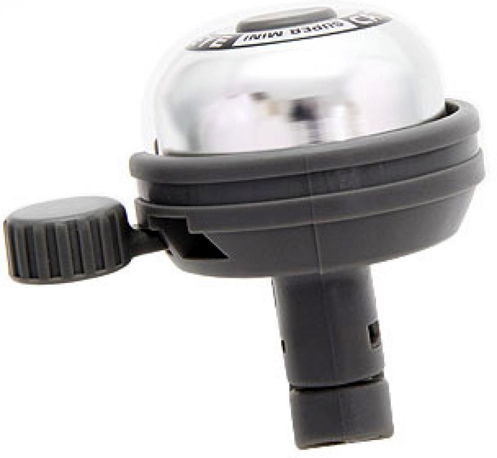 CATEYE Klingel Super Mini Bell PB-600 600 Silber - kompakte Fahrradklingel mit klaren Klang