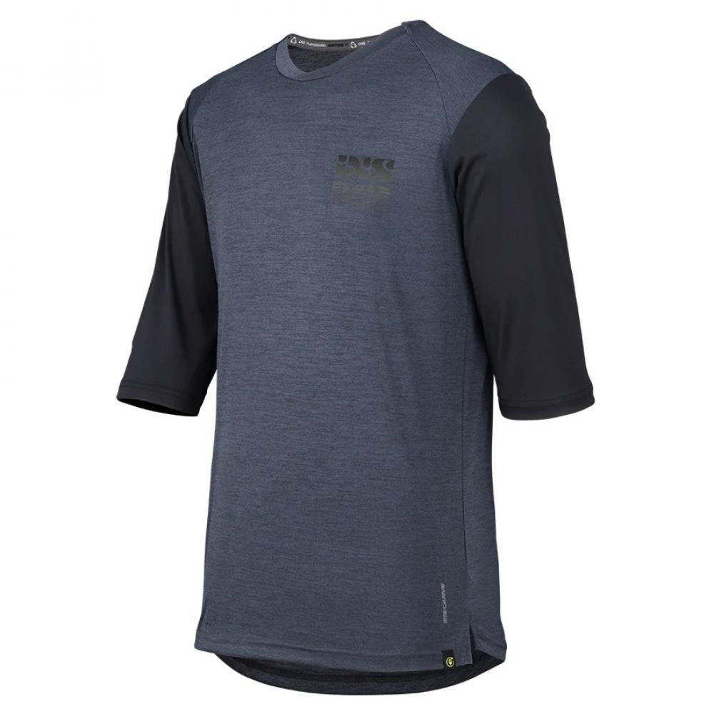 IXS Sports Division iXS Carve X 3/4 Jersey S black - atmungsaktives MTB-Trikot für Trail & Bikepark