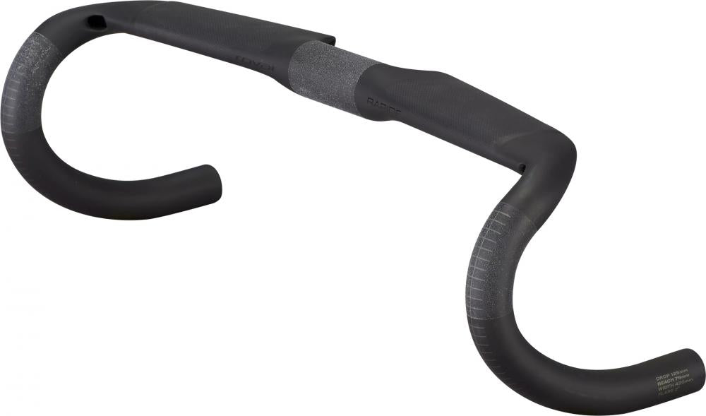 Specialized ROVAL RAPIDE RD BAR BLK/CHAR 38 BLACK/CHARCOAL - aerodynamischer Rennradlenker