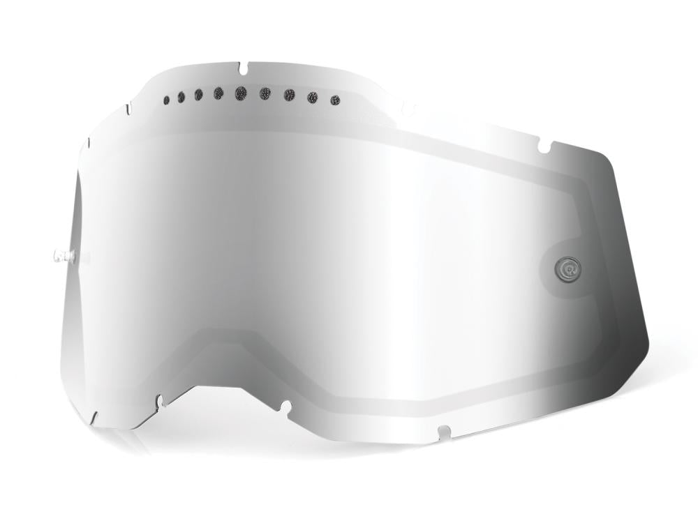 100% Gen. 2 Vented Dual Mirror Replacement Lens unis silver - belüftete Spiegel-Ersatzscheibe