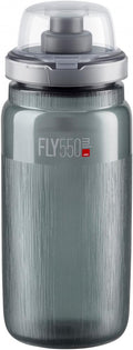 ELITE Fly MTB Tex Smoke 550ml - Ultraleichte MTB-Trinkflasche mit Schutzkappe