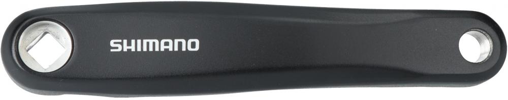 Schwarze SHIMANO FC-M371 Kurbelgarnitur, 170mm, mit Vierkantaufnahme.