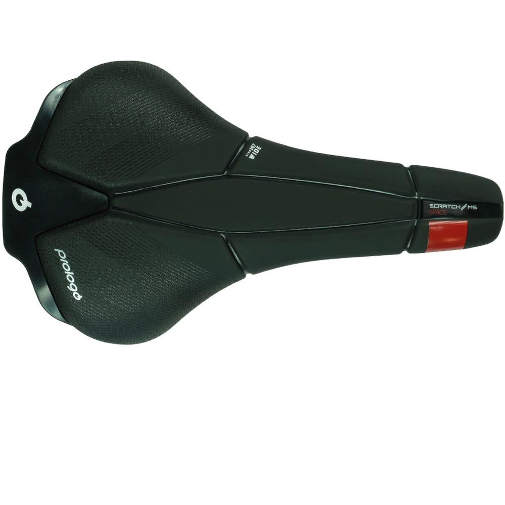 Prologo Scratch M5 AGX Space Sattel 147 mm Schwarz - Komfortabler Fahrradsattel für Gravel und Touring.