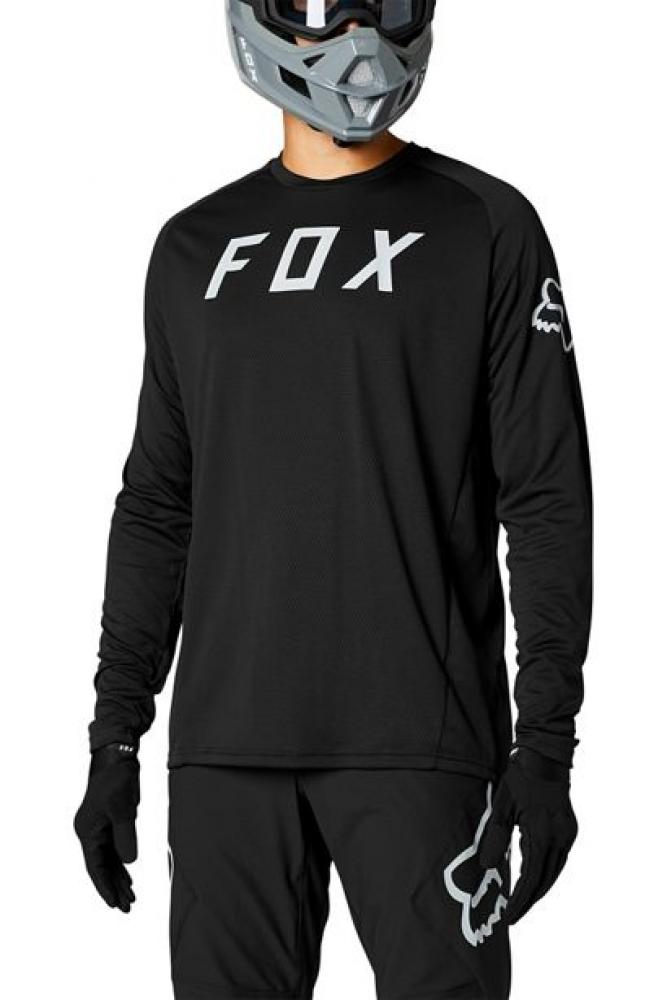 Fox Defend langärmliges Jersey black Größe XL