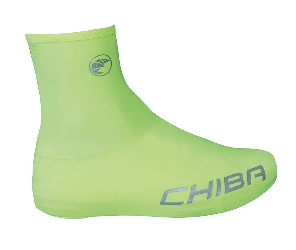 CHIBA Rennrad Überschuh - neongelb, 3XL, atmungsaktiv, elastisch, mit Reißverschluss