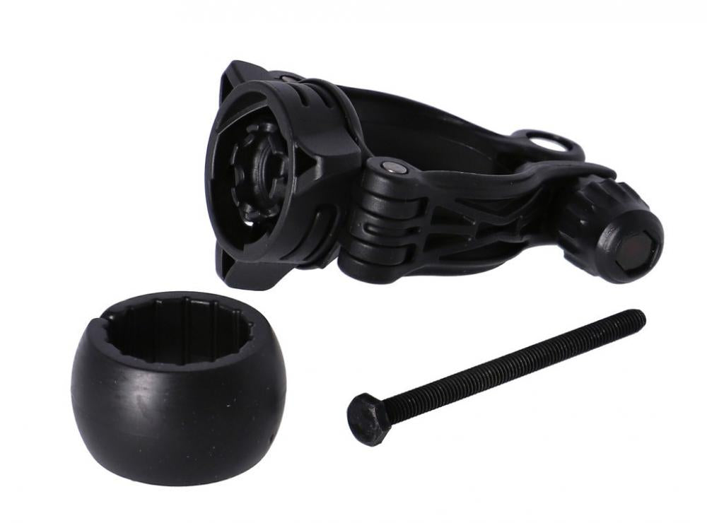 Busch + Müller Bumm Lampenhalter Adapter für IXON Space/Rock mit Schraube, schwarzes Kunststoff-Fahrradzubehör.
