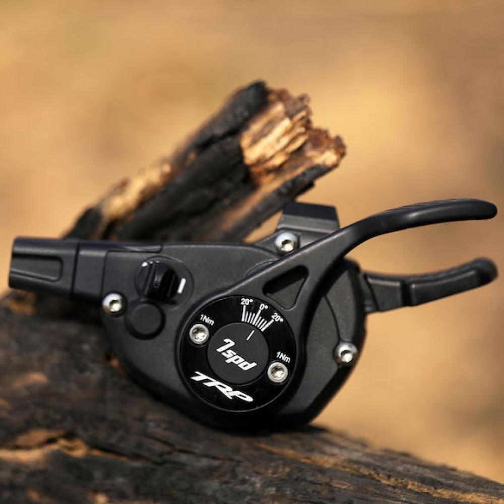 TRP Schalthebel EVO DH SL-M9070 7-fach - Schwarz/Gold - präzise DH-Schaltperformance