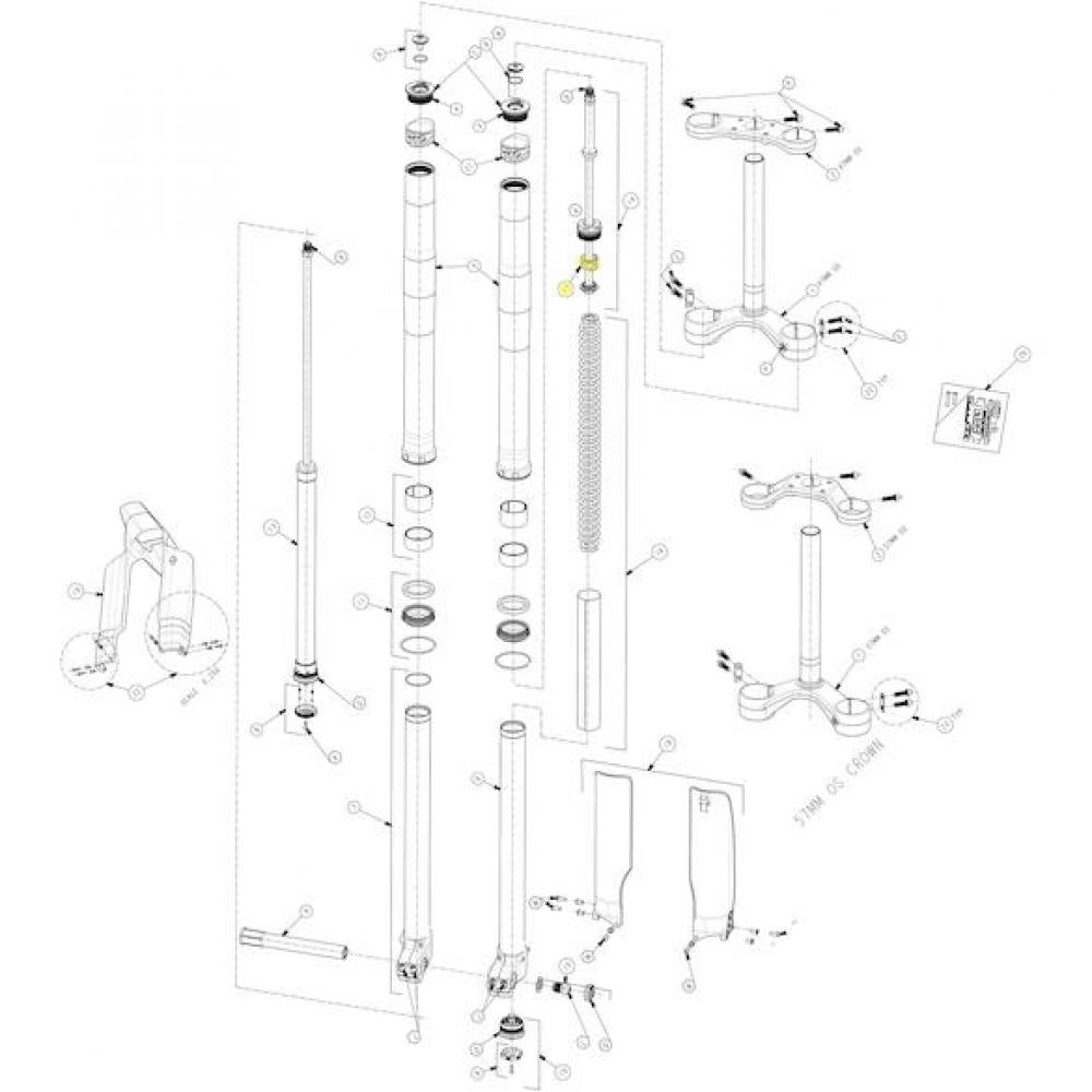 Manitou Topout Feder für Dorado Comp Standardgröße - präzise Dämpfungsperformance