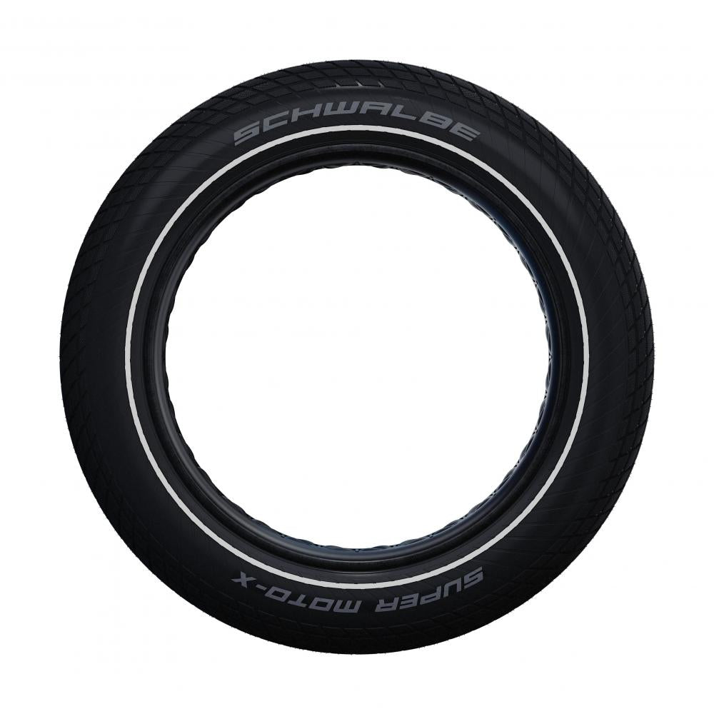 Schwalbe 2x Reifen Set Super Moto-X 20x4.00\" (100-406) + 2x Fahrradschlauch Nr. 7XXL 20\" AV40