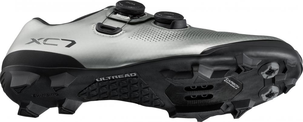 SHIMANO Fahrradschuhe XC703 Herren/Damen MTB SPD Fahrradschuhe Größe 48 breit, Silber