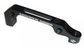 Schwarzer SHIMANO Scheibenbremsadapter für Fahrrad hinten, PM auf IS 160mm.