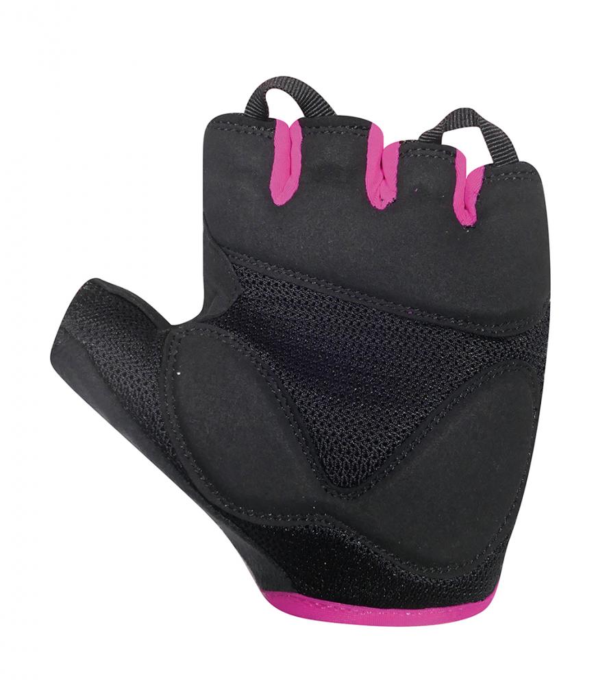 CHIBA Lady Gel - Damen Radhandschuhe schwarz/pink, Gelpolsterung, Größe M