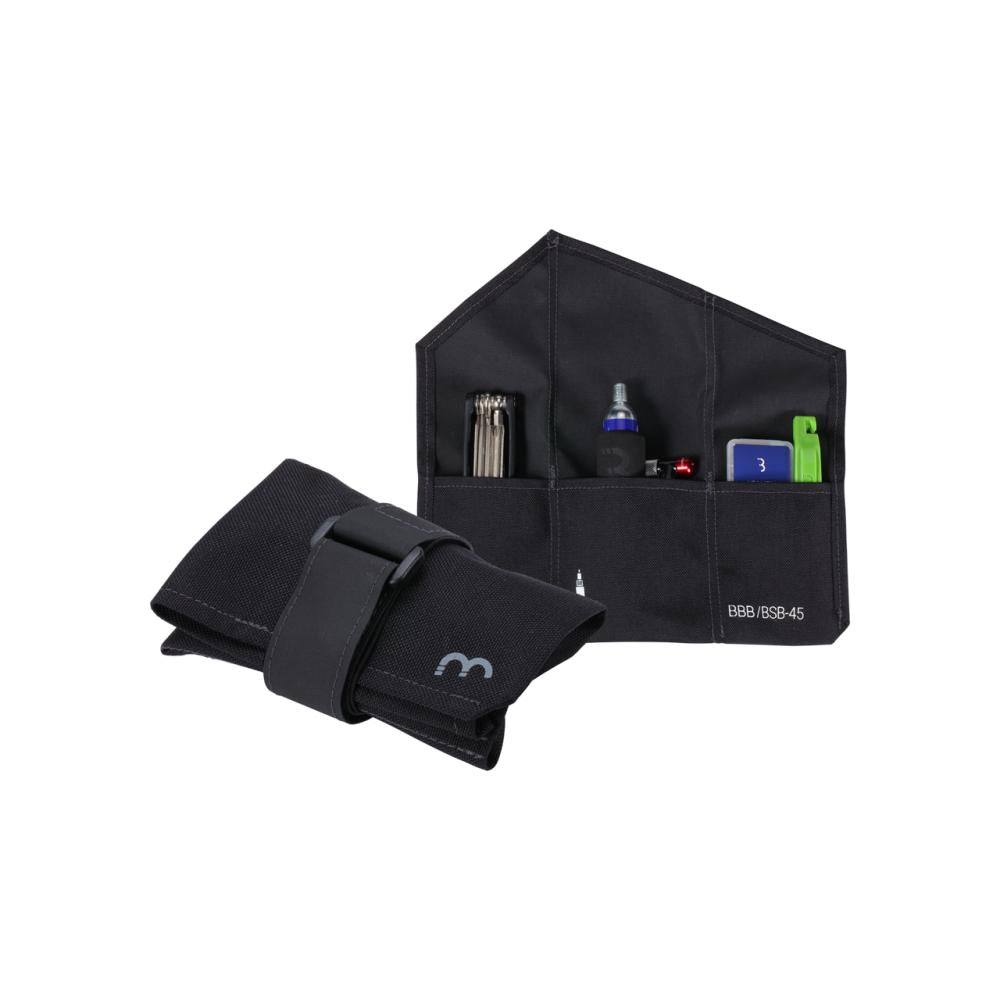 BBB Cycling BBB CombiSet RollPack CO2 Satteltasche L schwarz - komplettes Pannen-Notfallset
