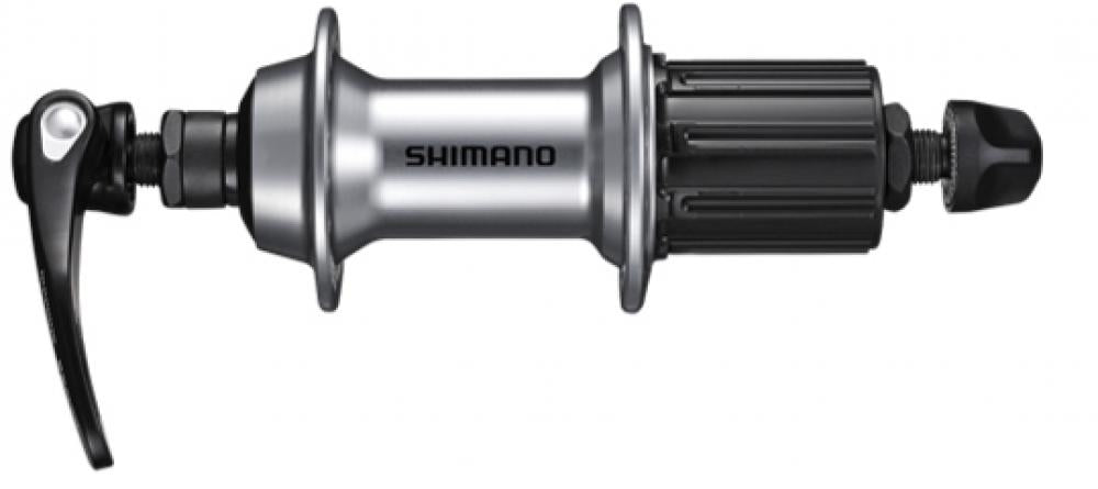 SHIMANO Hinterradnabe FH-RS400 - 28 Loch, Schnellspanner, Silber
