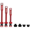 Procraft Tubeless-Ventile 50 mm Rot - 7071 Aluminium, austauschbare Gummibasis