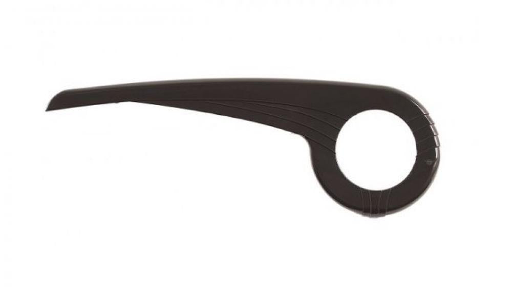 Schwarzer Hebie Kettenschutz 0342 mit Wave-Form für Fahrradkette
