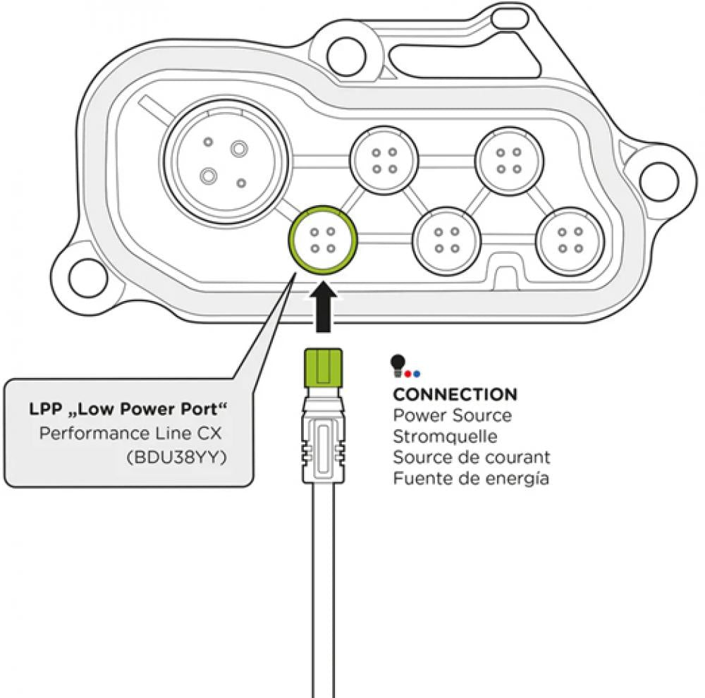SP Connect SP Bosch LPP E-Bike Cable 110 cm - stabile Stromversorgung vom E-Bike-Motor