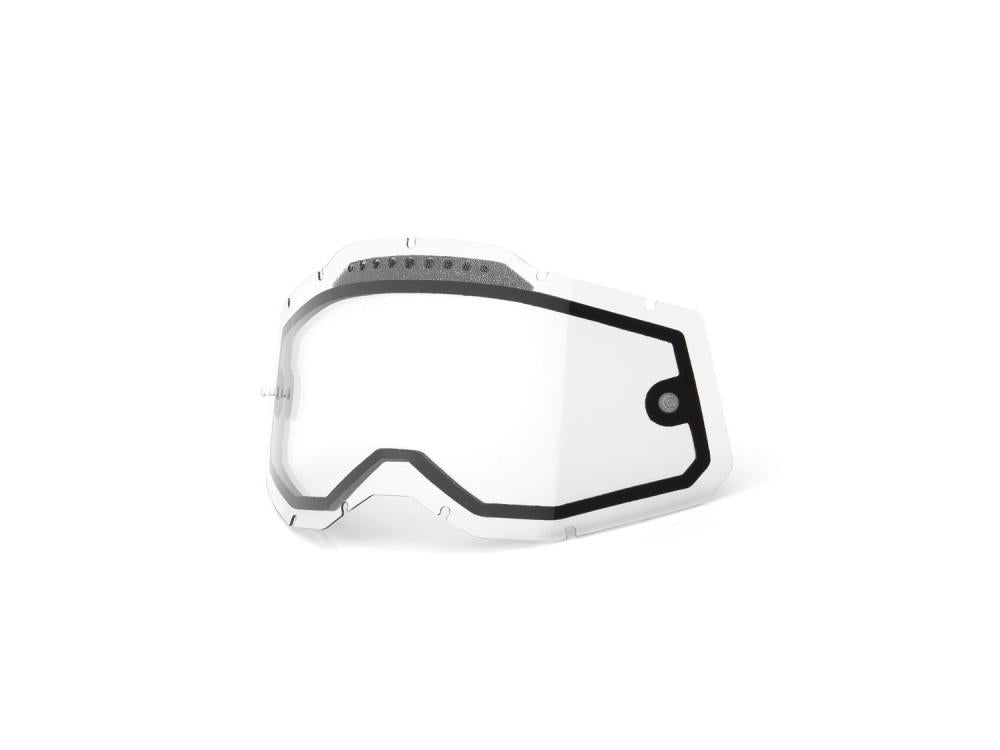 100% Gen 2 Replacement lens unis clear - Dual-Pane-Ersatzscheibe für MX-Brillen