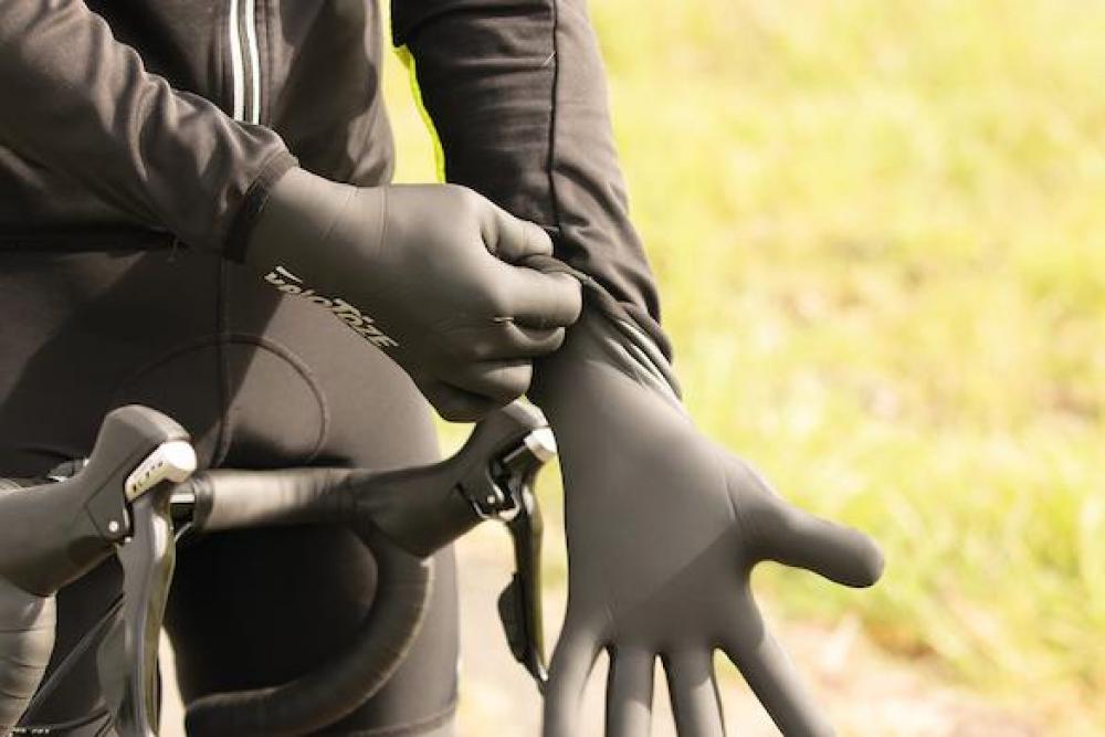 VeloToze Handschuhe wasserdicht XS schwarz - warmer Wetterschutz für Radsportler