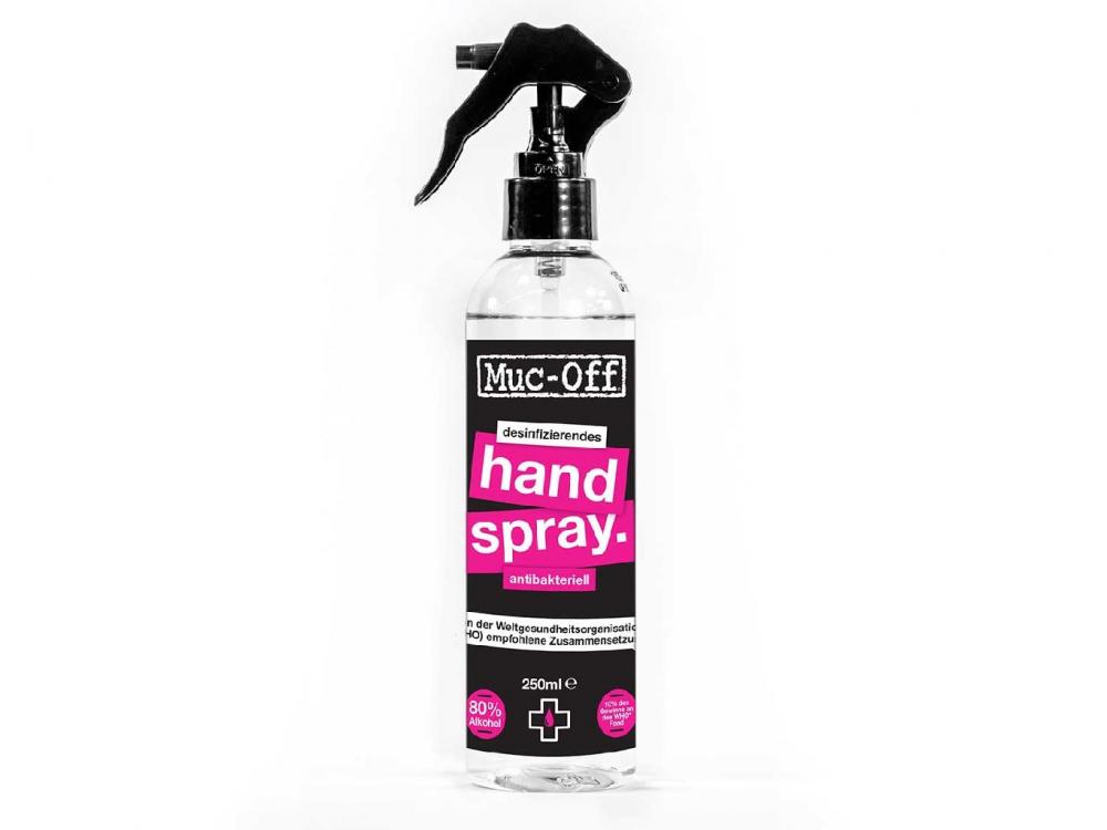 Muc-Off Antibacterial Hand Sanitising Spray 250ml Pink - WHO-empfohlene Handhygiene