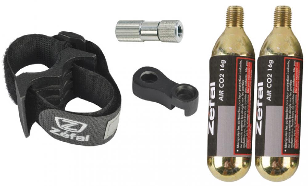 Zéfal CO?-EZ Adapter-Kit 16 g - schnelle, präzise CO?-Reifenbefüllung