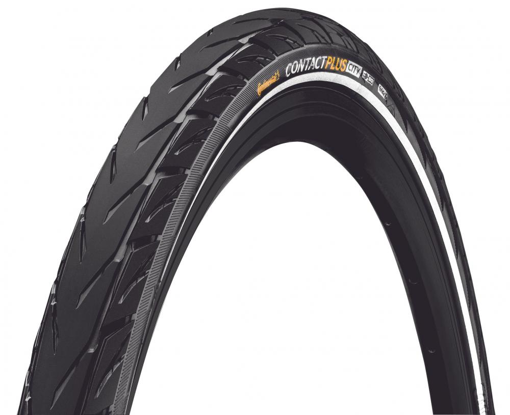 Continental Reifen Conti Contact Plus City Draht 26x2.20 Zoll 55-559 schwarz/schwarz Reflex E-50