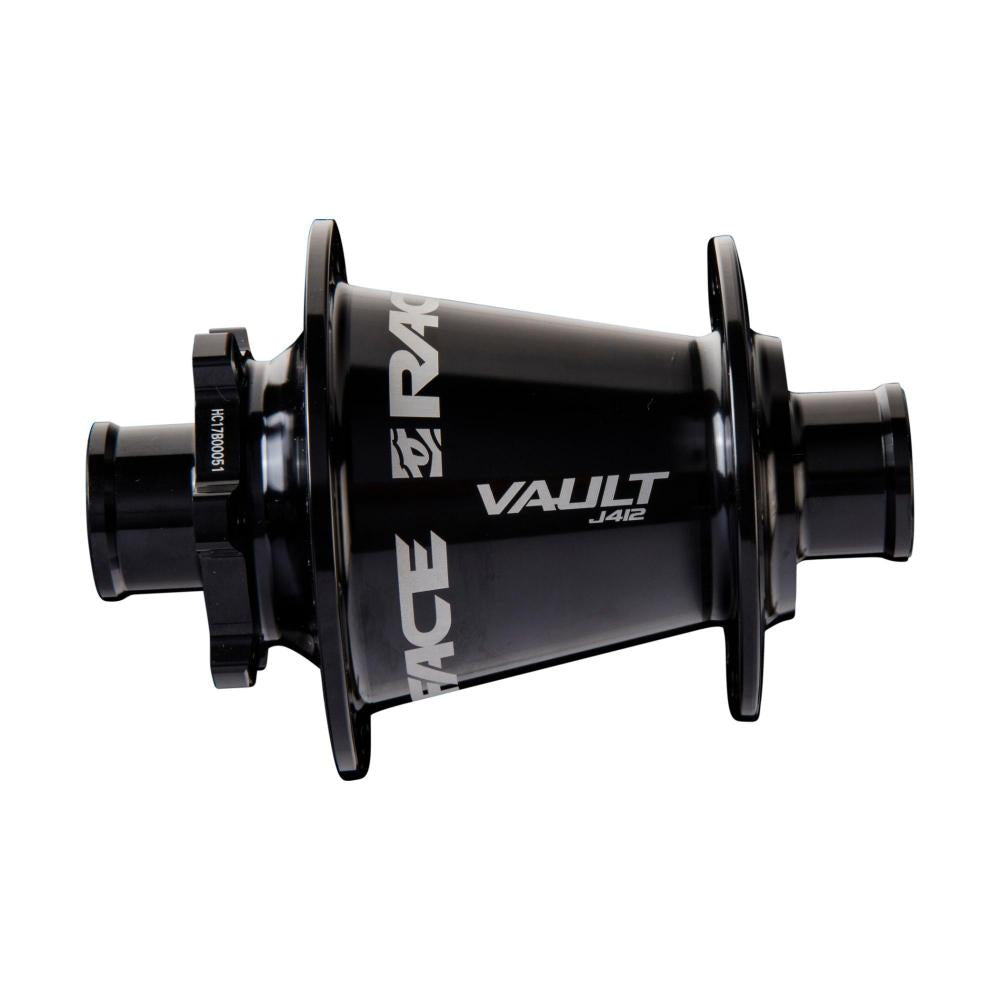 Schwarze Race Face Vault High-Performance Frontnabe, 32 Loch, 110x15mm.