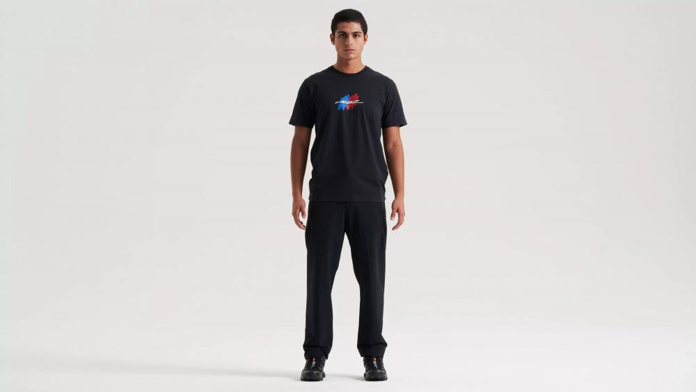 HERITAGE TEE SS BLK S - Klassisches Kurzarm T-Shirt in Schwarz Größe S