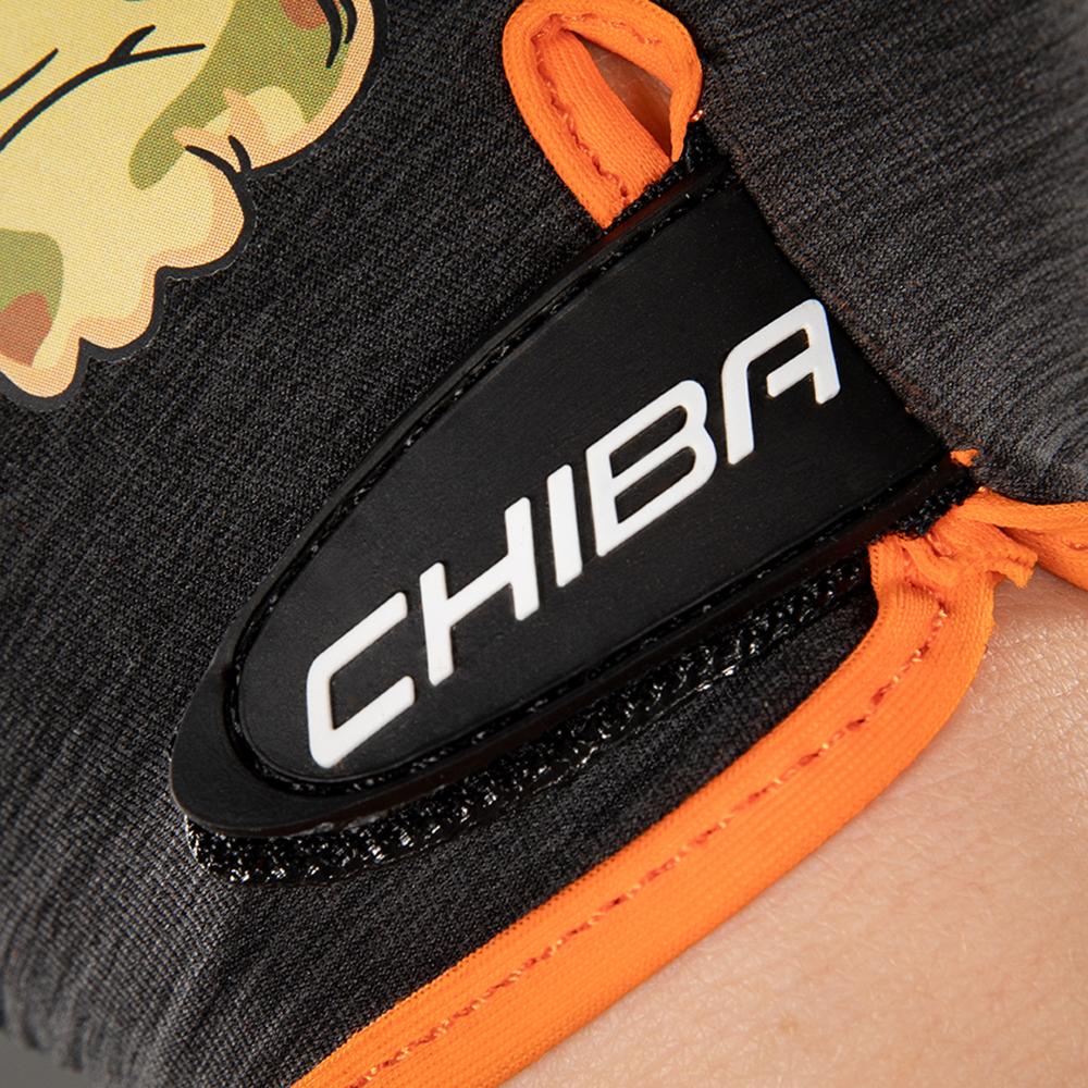 CHIBA Cool Kids - Kinder-Radhandschuhe S Crocodile, Griptec-Innenhand, waschbar