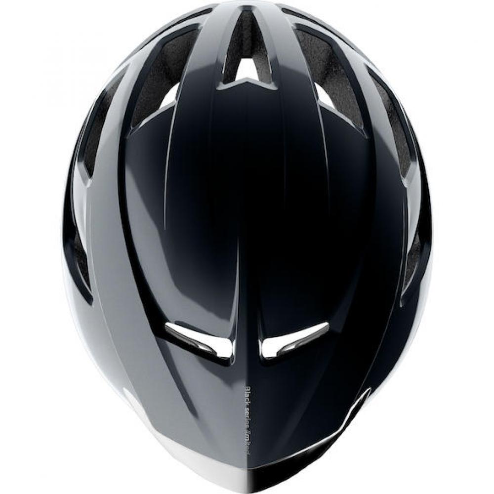 Limar Air Atlas W&B Midnight Black Silver S Schwarz/Silber - aerodynamischer Rennradhelm