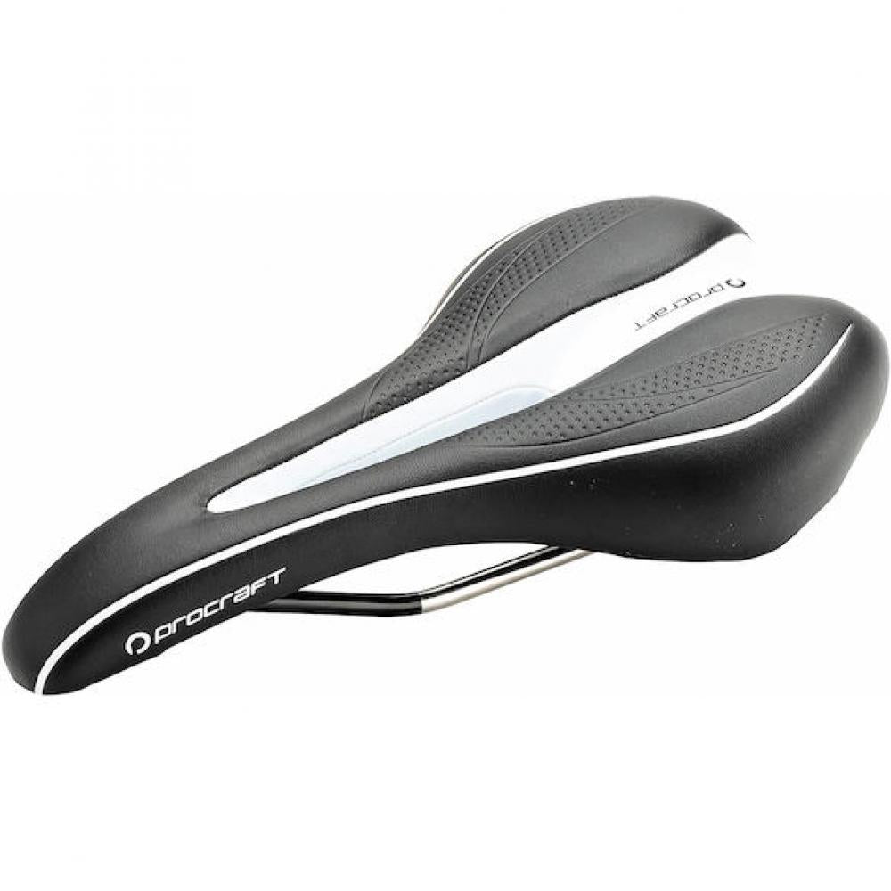 Procraft Sattel Sport Hollow 270 x 150 mm schwarz/weiß - sportlicher Komfort für Rennrad & Fitness