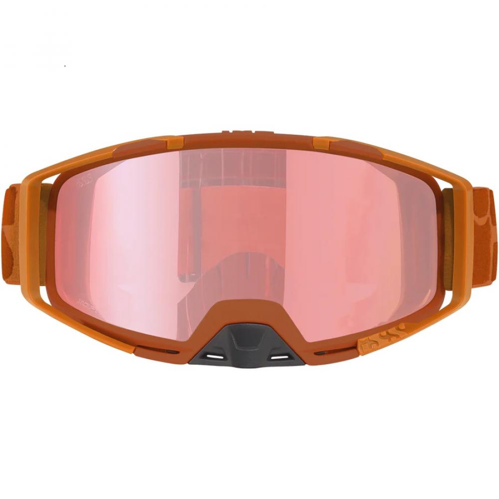 IXS Sports Division iXS Trigger Goggle Mirror unis Burnt Orange/Mirror Soft Pink - maximaler Trail-Blick