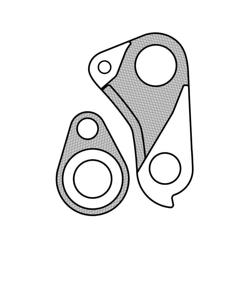 MARWI Schaltauge GH-182 mit Schrauben und Achskappe - präzise CNC-gefertigt, aus Aluminium