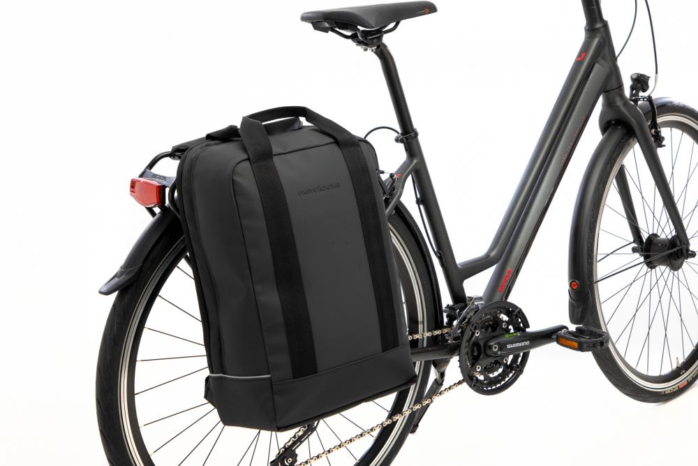 New Looxs Rucksack Nevada Backpack Black - stilvoller Fahrradrucksack mit cleverer Befestigung