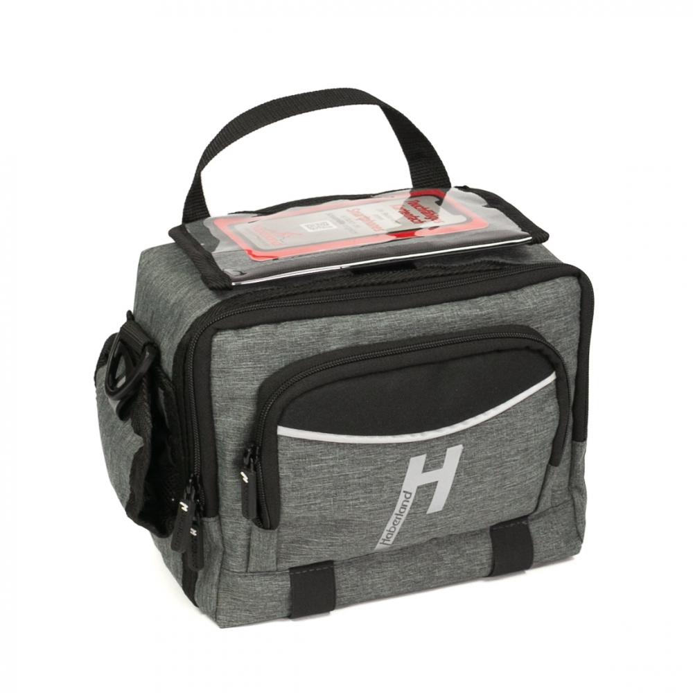 Haberland Lenkertasche 6l Bottle grau - praktische Fahrrad-Lenkerbag mit KLICKfix