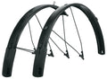 SKS Bluemels Style 28 Schutzblech-Set - 65 mm breit für 27 5-29 Räder schwarz matt flexibler Spoiler ESC-Sicherheitssystem Aluminium-Kunststoff-Sandwichkonstruktion