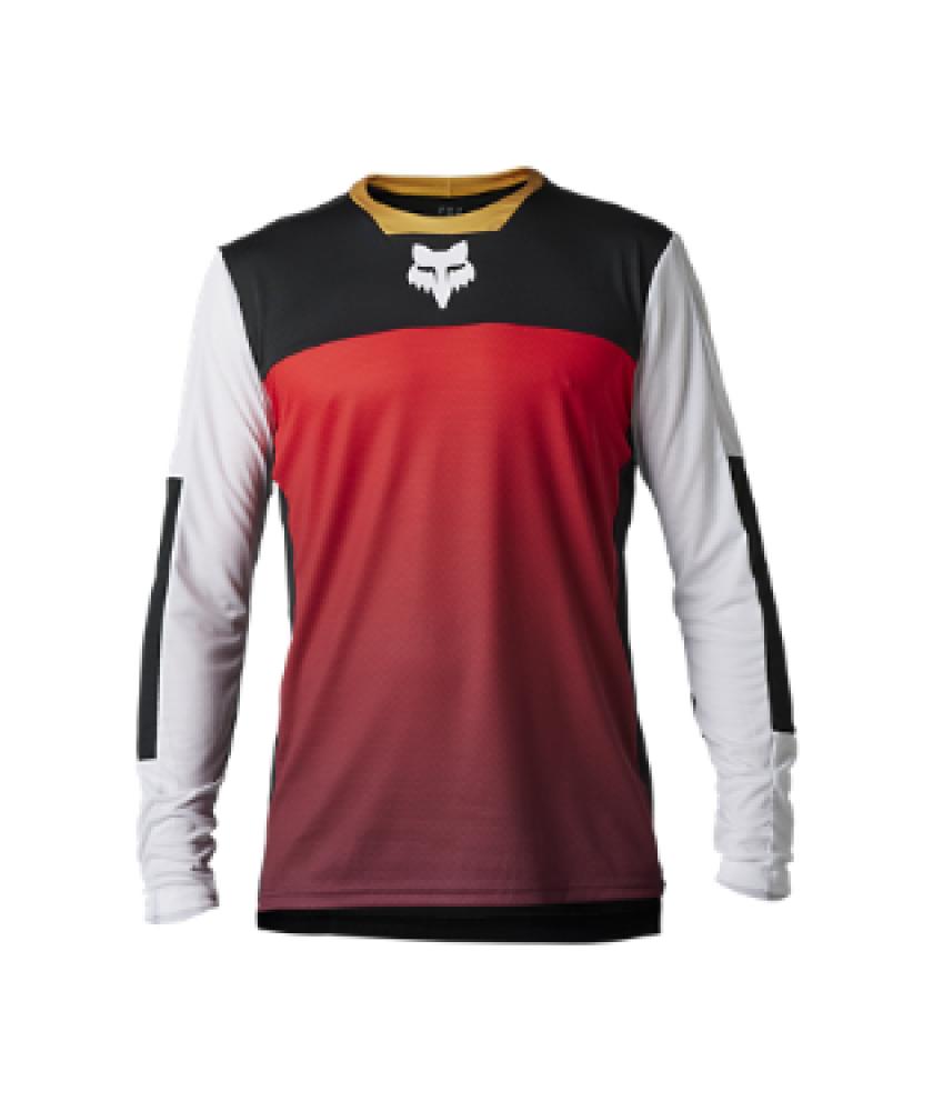 FOX Jerseys DEFEND LS JERSEY AURORA Black/White Größe S