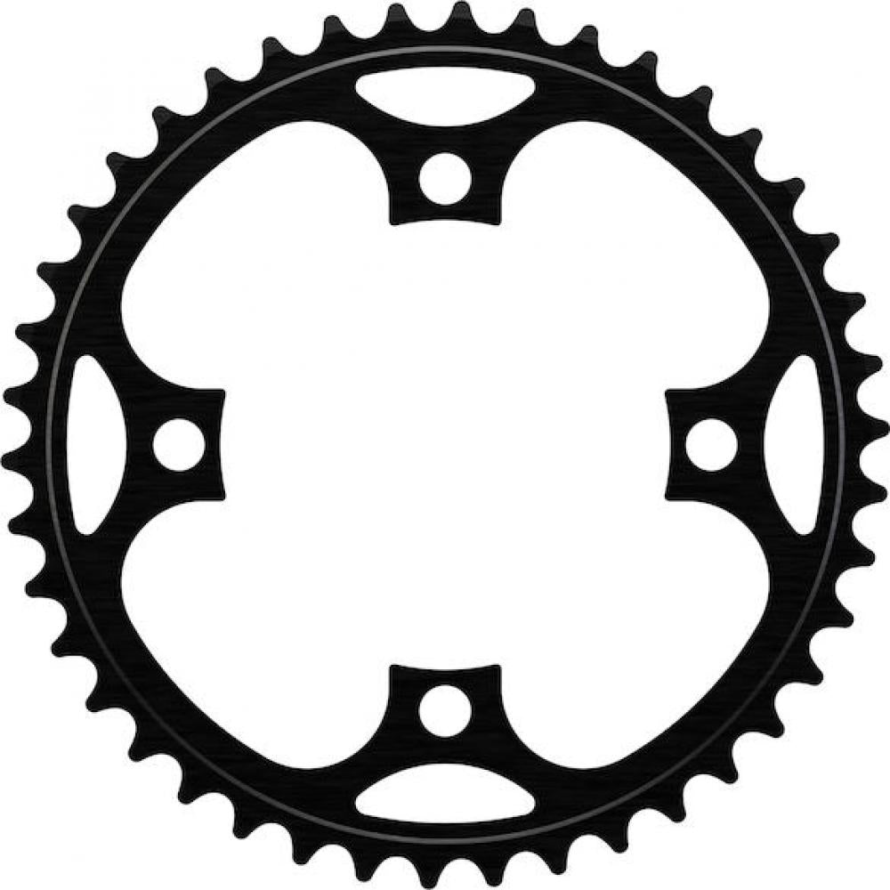 Centurion Kettenblatt 4-Arm Narrow-Wide 44 Zähne, 104 mm BCD Schwarz - optimaler Kettenhalt