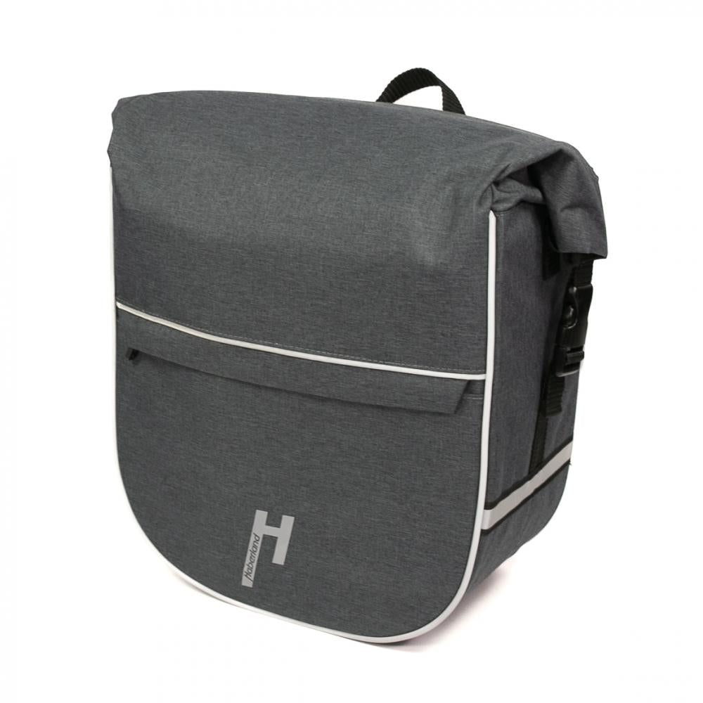 Haberland Frontträger-Tasche eMotion anthrazit/reflex - stabile Fronttasche für KLICKfix