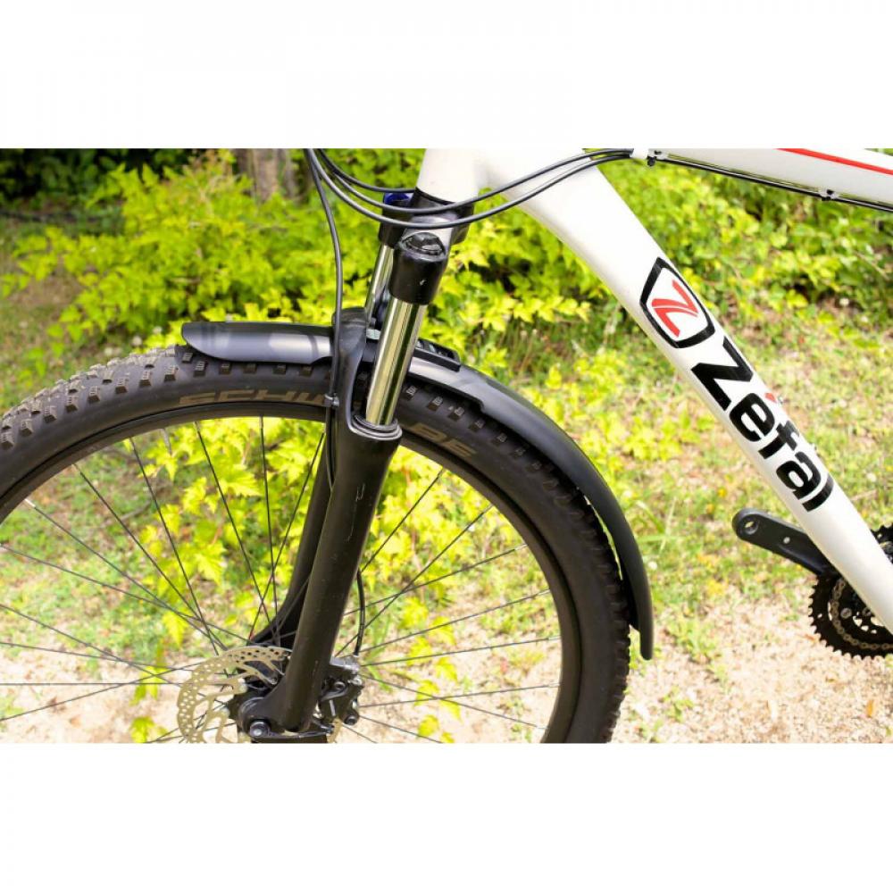 Zéfal Trail 65 Steckblech-Set schwarz, für 26"-29" Fahrräder, max. Reifenbreite 2,4", Technopolymer-Harz, Gewicht ca. 360g, hohe Schutzwirkung