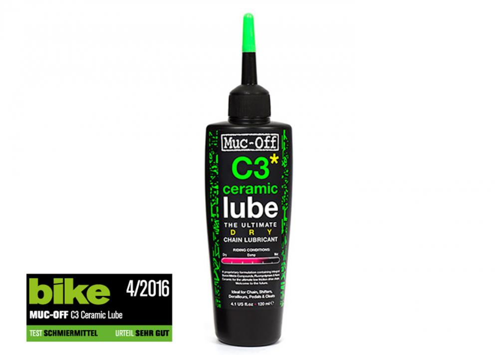 Muc-Off C3 Dry Ceramic Lube 120ml - Premium Kettenschmiermittel für trockene Bedingungen