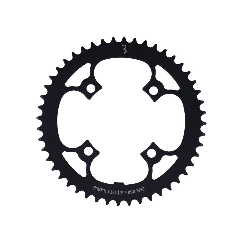 BBB Cycling BBB chainring E-bikeGear steel 48T 104 Schwarz - robustes E-Bike-Kettenblatt für Nabenschaltungen