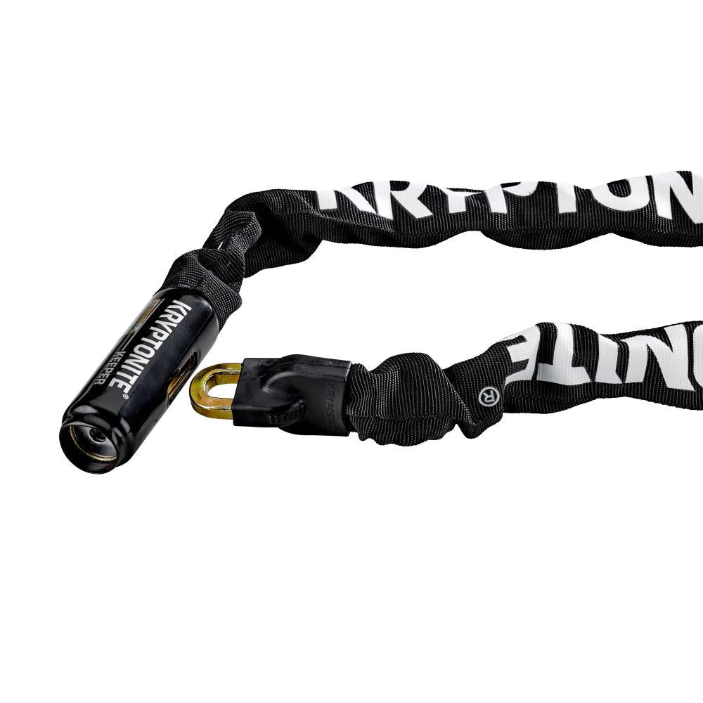 KRYPTONITE Kettenschloss Keeper 785 Schwarz - 85cm Fahrradschloss mit 7mm Kette