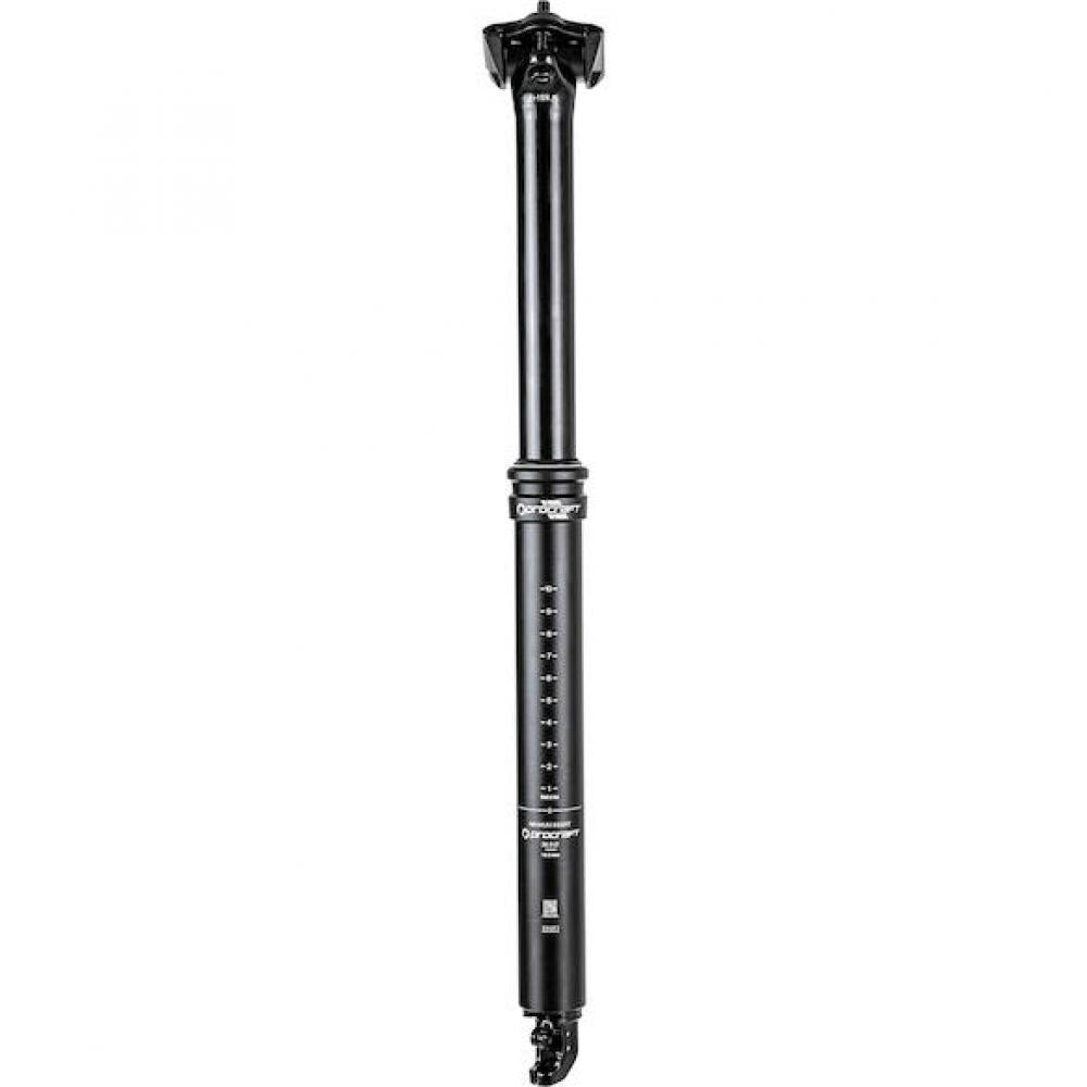 Procraft Vario-Sattelstütze Drop Pro 30,9 x 357 mm Schwarz - präzise Vario-Stütze mit Remote