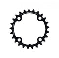 Schwarzes XLC Kettenblatt CR-A22 25 Zähne, Ø80mm, Sram 2x10 speed, aus 7075 CNC Aluminium.