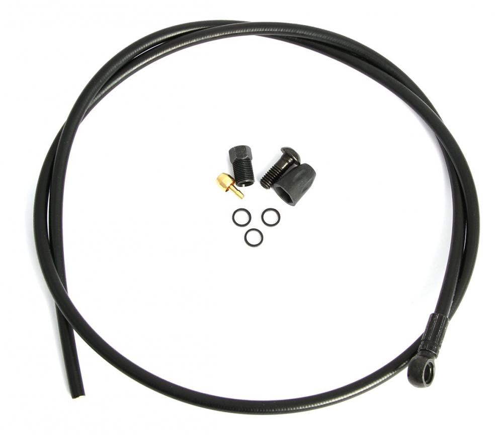 Hayes Bremsleitung Stroker schwarz 160 cm schwarz - präzise Bremsperformance für Scheibenbremsen