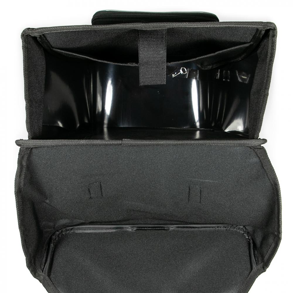 Haberland Einzeltasche 16l Safe schwarz - sichere, formstabile Gepäckträgertasche